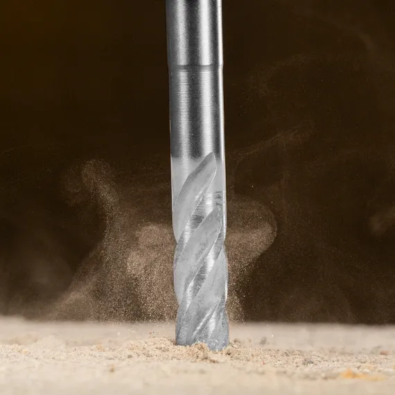 Бур по бетону, цельная крестовая пластина, 10x115 мм, SDS PLUS Denzel