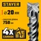 STAYER HERCULES-4Х 20x800 мм, SDS-plus бур (29290-800-20)