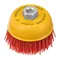 Щетка для УШМ, 100 мм, Чашка, нейлоновая щетина, М14 Denzel
