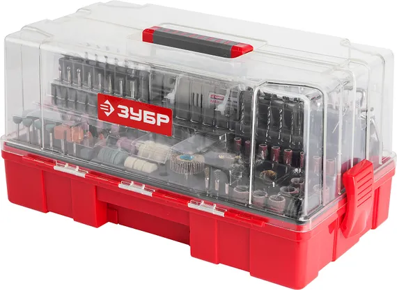 Электрический гравер с набором насадок, ЗУБР, 242 предмета, 130 Вт, (ЗГ-130ЭК H242)