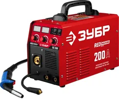 ЗУБР MIG-MAG / ММА, 200 А, RED MACHINE, сварочный полуавтомат инверторный (ПС-200)