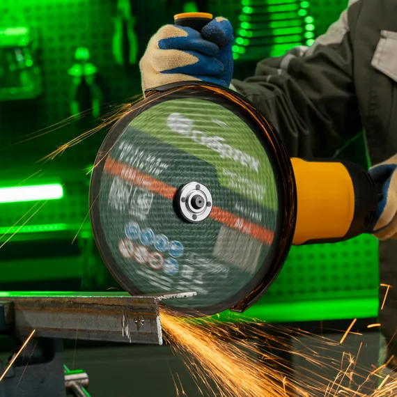 Круг отрезной по металлу, 230 х 1,6 х 22,2 мм, 84%A+16%B, в пленке, 10 шт Сибртех