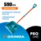 GRINDA Alu-600, снеговая лопата, алюминиевый черенок, пластиковый ковш 590мм (39942) PROLine