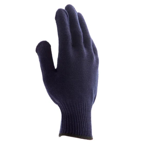 Перчатки трикотажные, акрил, ПВХ гель, "Протектор", синий, оверлок Сибртех