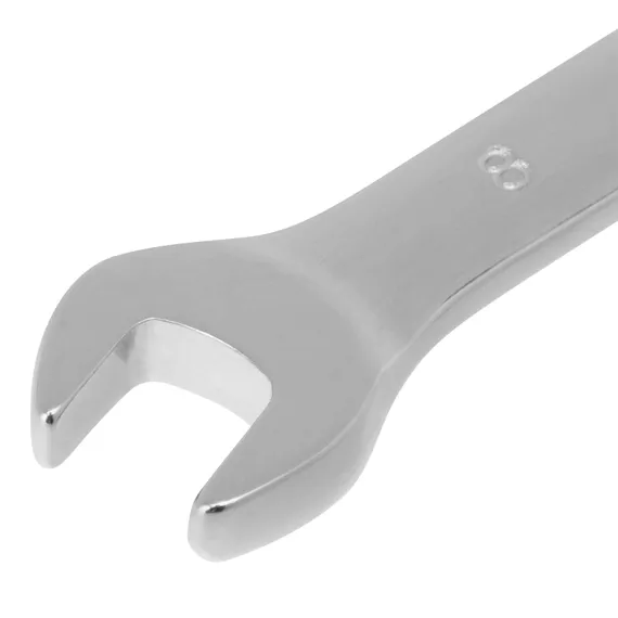 Ключ комбинированный трещоточный, 8 мм, CrV, зеркальный хром Matrix Professional