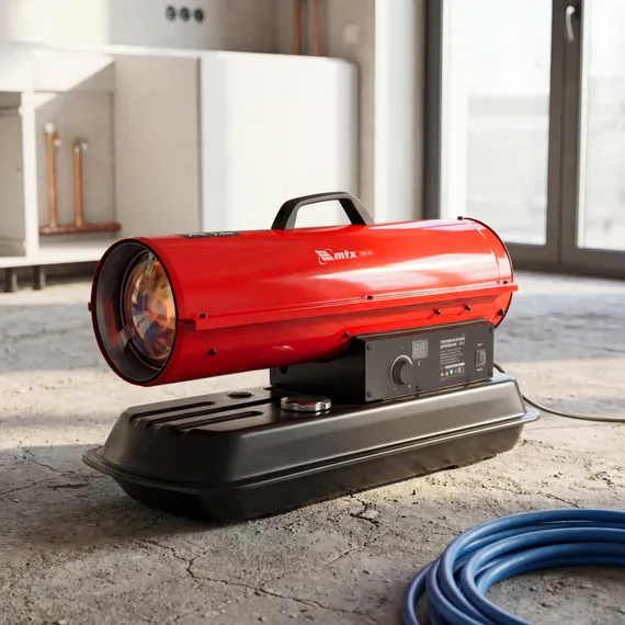 Дизельная тепловая пушка DHB-20i, 20 кВт, 450 м3/ч, прямой нагрев, термостат MTX