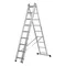 Лестница, 3 х 9 ступеней, алюминиевая, трехсекционная, Сибртех