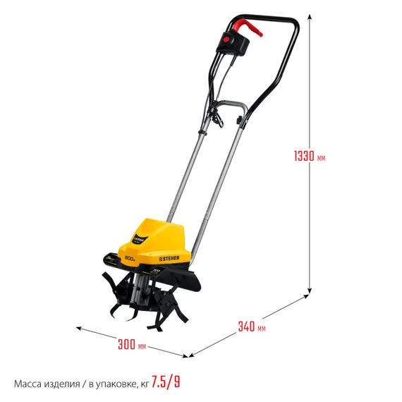 Культиватор электрический STEHER 800 Вт (EK-800)