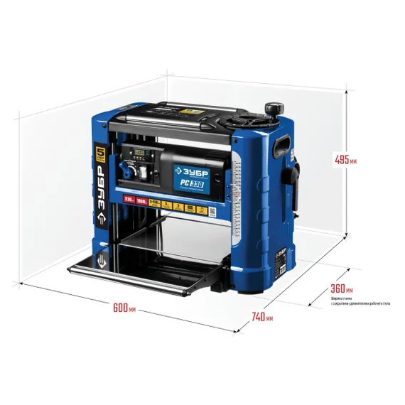 Рейсмусовый станок по дереву, 1800Вт