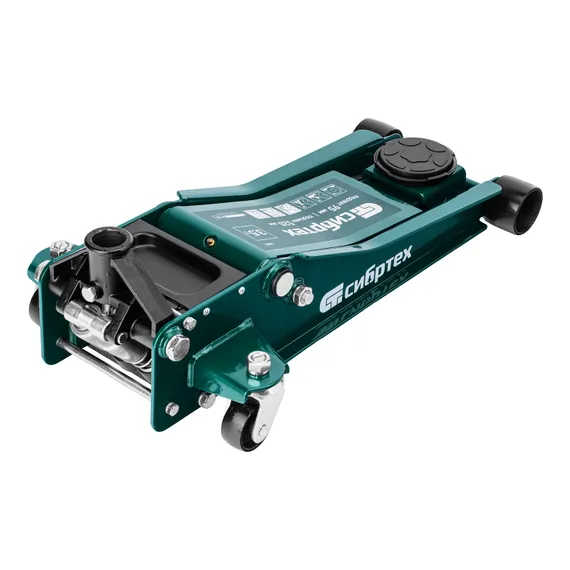 Домкрат гидравлический подкатной, 3,5 т, 95-520 мм, быстрый подъем, низкий подхват, проф. Сибртех