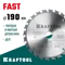 KRAFTOOL Fast, 190 х 20 мм, 24Т, пильный диск по дереву (36950-190-20)