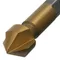 Зенковка конусная под М5, HSS, по металлу, 6-гранный хвостовик Denzel