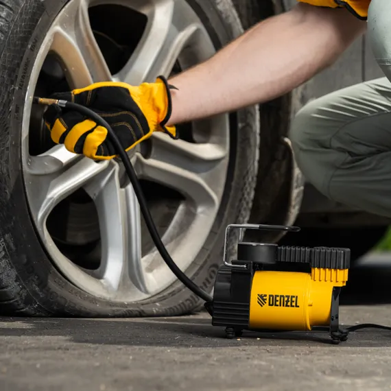 Компрессор автомобильный DС-20,12 В, 7 атм, 35 л/мин Denzel