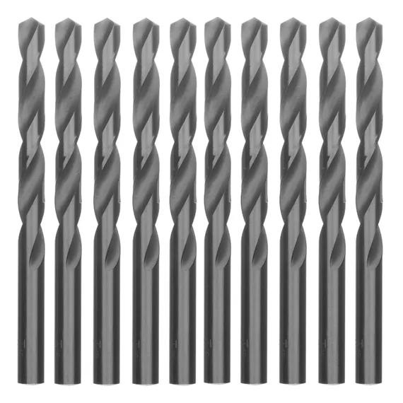 Сверло по металлу, 9.5 мм, полированное, HSS, 10 шт, цилиндрический хвостовик Matrix