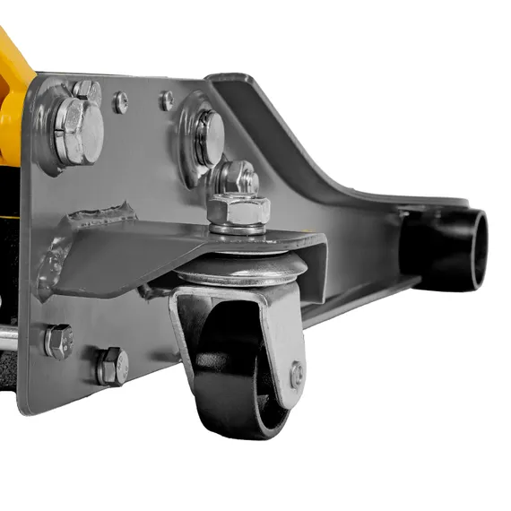 Домкрат гидравлический подкатной, 3 т, 75-500 мм, быстрый подъем, низкий подхват, проф. Denzel