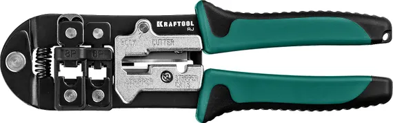 KRAFTOOL RJ, (RJ45, RJ11,RJ12), универсальный кримпер (22699)