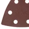 Треугольник абразивный на ворсовой подложке под "липучку", перфорированный, P 60, 93 мм, 5 шт Matrix
