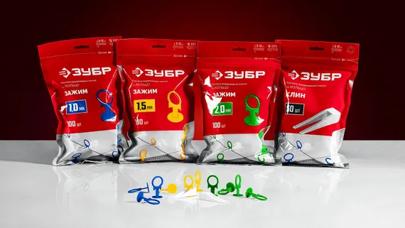 ЗУБР СВП КОЛЬЦО, 2,0 мм, зажим, 100 шт, система выравнивания плитки (33862-100)