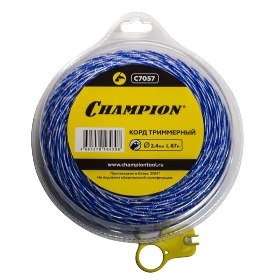 Корд трим.CHAMPION  Sky-cutter  2.4мм*  87м (витой квадрат), C7057