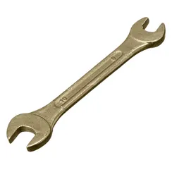 Ключ рожковый, 8 х 10 мм, желтый цинк Сибртех