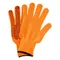 Перчатки трикотажные, синтетическая нить, ПВХ-гель точка, цвет: оранжевый, L, 13 класс Сибртех