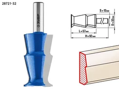 ЗУБР 32 x 57 мм, фреза кромочная калевочная №10, Профессионал (28721-32)
