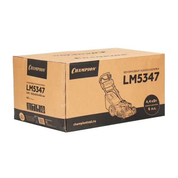 Бензиновая газонокосилка CHAMPION LM5347