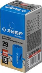 ЗУБР 29 мм, сталь Р6М5, биметаллическая коронка (29531-029)