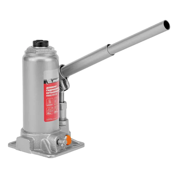 Домкрат гидравлический бутылочный, 3 т, h подъема 178-343 мм, в пластиковом кейсе Matrix