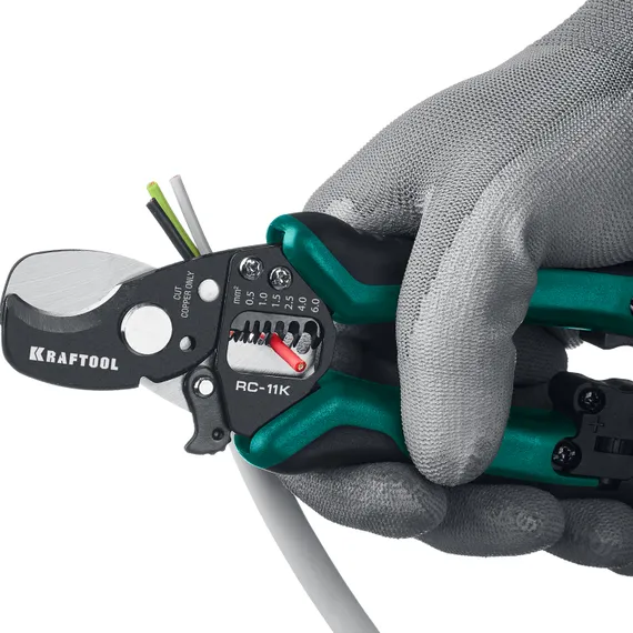 KRAFTOOL RC-11 K, 3 в 1, кабельные ножницы (22696-3)