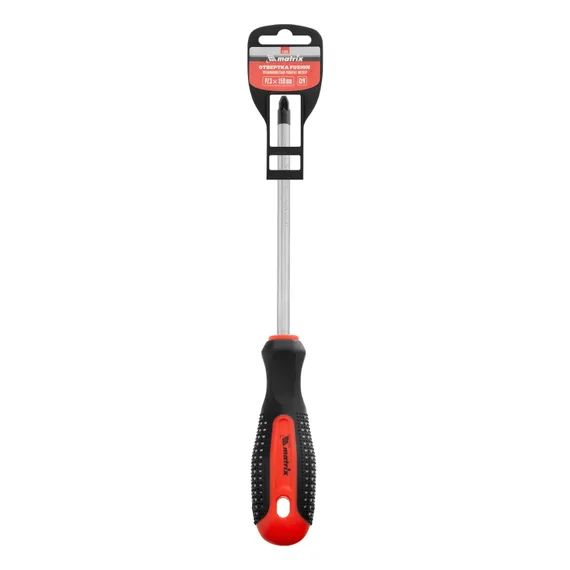 Отвертка Fusion, PZ3 x 150 мм, CrV, трехкомпонентная рукоятка "Anti slip" Matrix