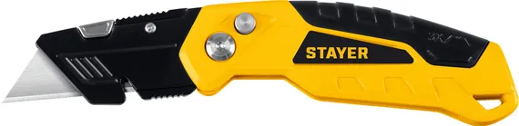 STAYER Hercules-А24, универсальный металлический нож с трапециевидным лезвием (0946)