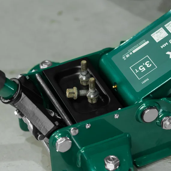 Домкрат гидравлический подкатной, 3,5 т, 95-520 мм, быстрый подъем, низкий подхват, проф. Сибртех