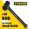 STAYER 40 мм, 900 г, цельнолитой безынерционный слесарный молоток, Professional (2042-900)