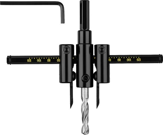 STAYER Балеринка, d 30-120 мм, двурезцовое, сверло по дереву регулируемое (2944)