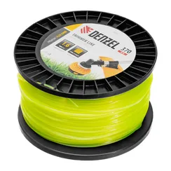 Леска для триммера квадрат 1,6мм х 370м, на DIN катушке FLEX CORD Denzel