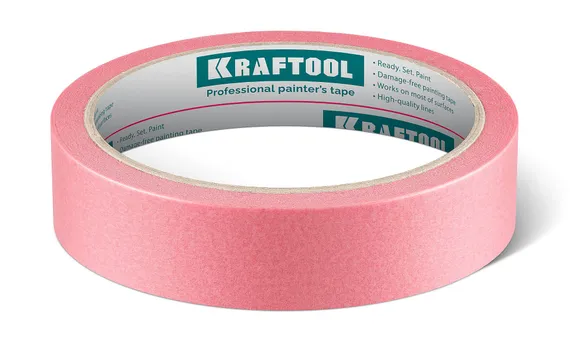 KRAFTOOL #200 Delicate 25 мм х 30 м, для деликатных и недавно окрашенных поверхностей, малярная лента (12102-25)