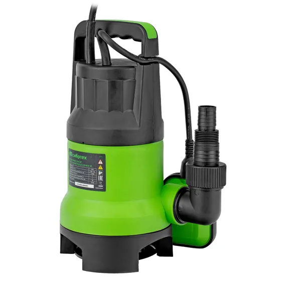 Дренажный насос для грязной воды СДН800-35, 800 Вт, напор 9 м, 13500 л/ч Сибртех