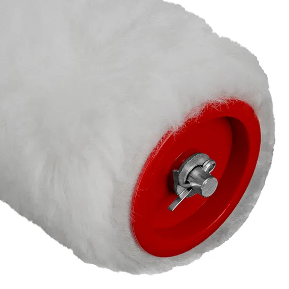 Валик "Искусственный мех", в сборе, 100 мм, D 48 мм, D ручки 6 мм, крепление шплинтом Сибртех
