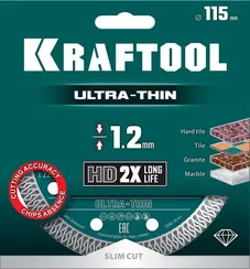 KRAFTOOL ULTRA-THIN 115х1.2 мм ультратонкий алмазный диск (36685-115)
