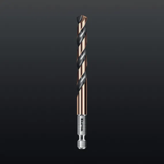 KRAFTOOL НЕХ-1/4″, 19 шт, набор сверл по металлу для винтовёртов и шуруповертов IMPACT READY (29652-H19)