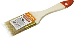 ЗУБР УНИВЕРСАЛ, 50 мм, 2″, светлая натуральная щетина, деревянная ручка, плоская кисть (01099-050)