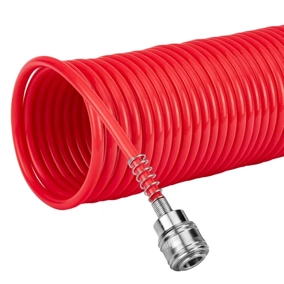 Шланг спиральный воздушный, 15 м, с быстросъемными соединениями Matrix