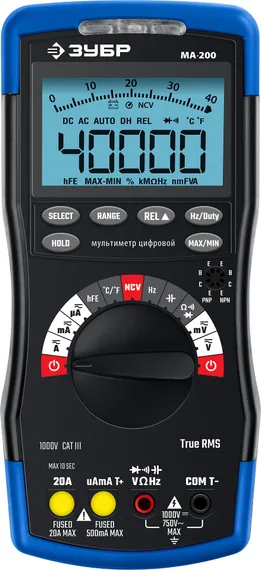 ЗУБР МА-200 мультиметр цифровой