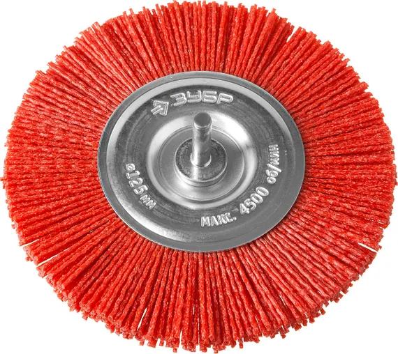 ЗУБР 125 мм, нейлоновая проволока, щетка дисковая для дрели, Профессионал (35161-125)