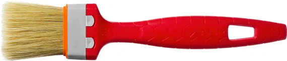 ЗУБР УНИВЕРСАЛ, 38 мм, 1.5″, светлая натуральная щетина, пластмассовая ручка, все виды ЛКМ, плоская кисть (01015-038)