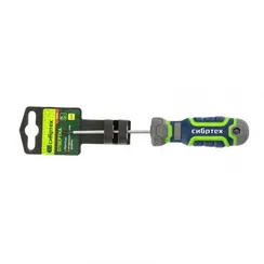 Отвертка PH0 х 75 мм, CrV, четырехкомпонентная рукоятка Сибртех