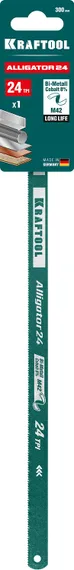 KRAFTOOL Alligator-24, 24 TPI, 300 мм, биметаллическое гибкое полотно по металлу (15942-24-1)