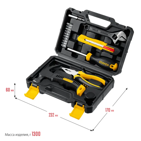 Универсальный набор инструмента для дома STAYER Master-17, 17 предметов, (2205-H17)