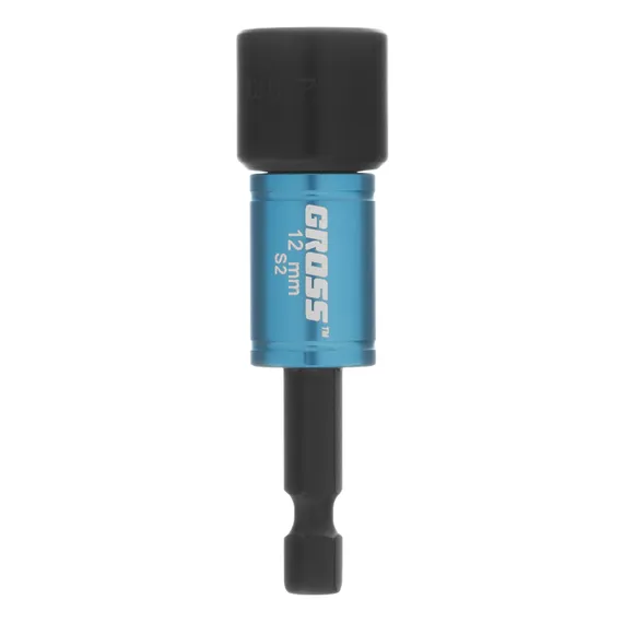 Бита с торцевой головкой, магнит. Nut-Driver, 12 мм, S2 Gross